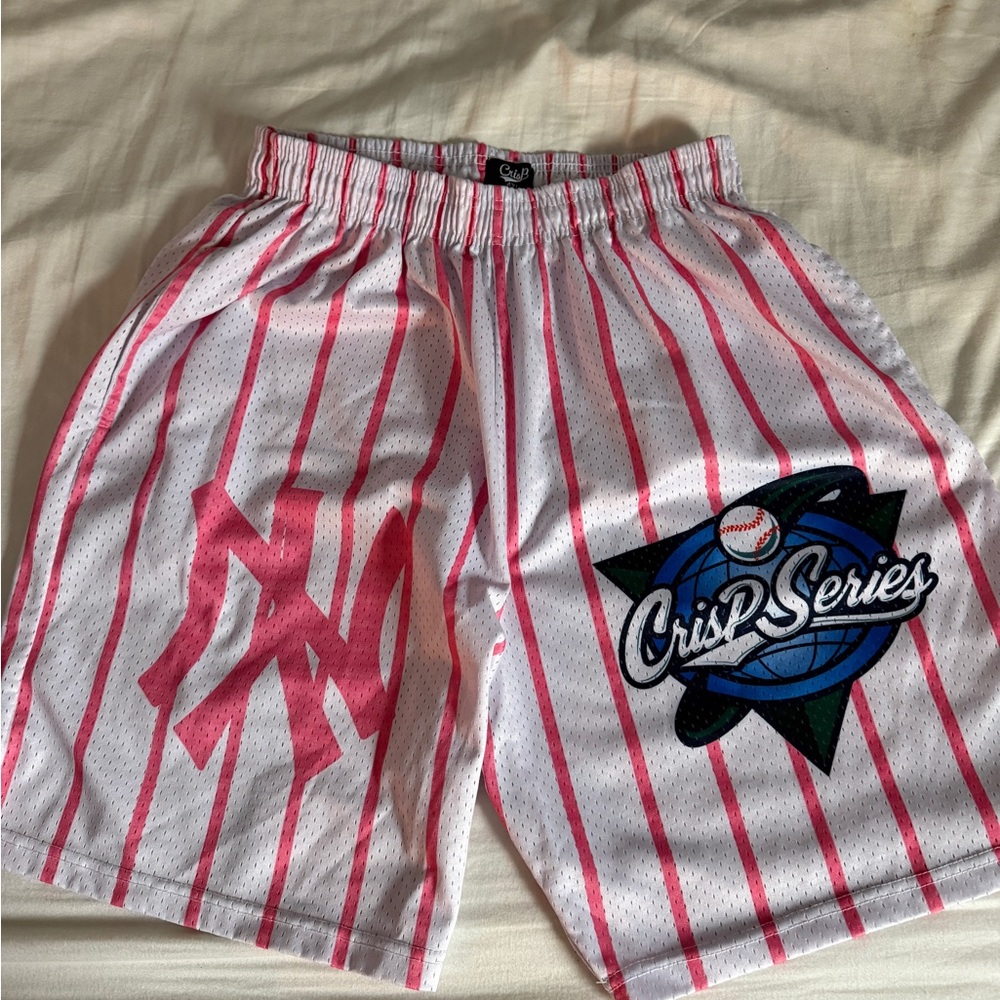Pink Striped Men's Shorts